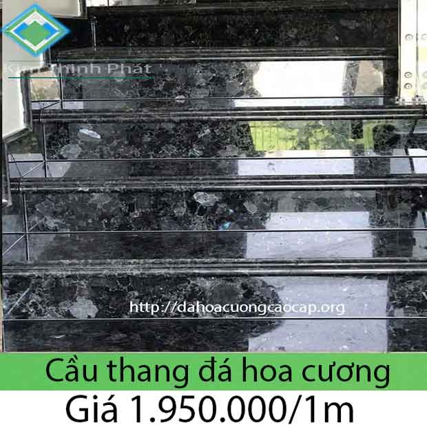 Báo giá cầu thang đá hoa cương  đen nhiệt đới trắng đen