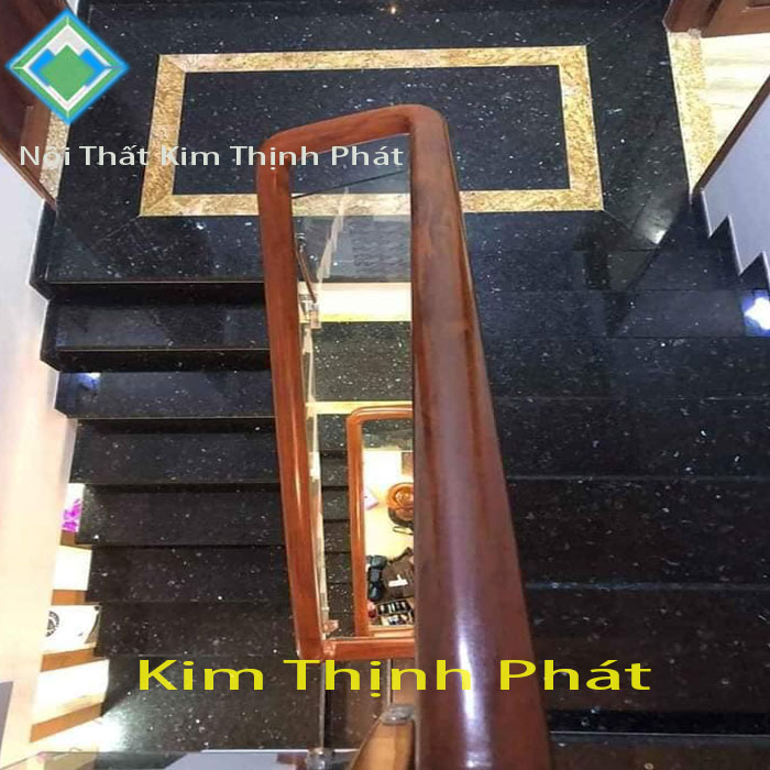 cầu thang đá hoa cương tím20