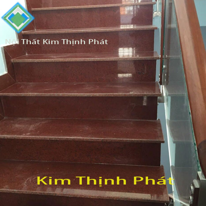 cầu thang đá hoa cương tím42