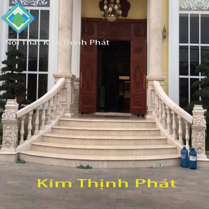  cầu thang đá hoa cương bình thạng