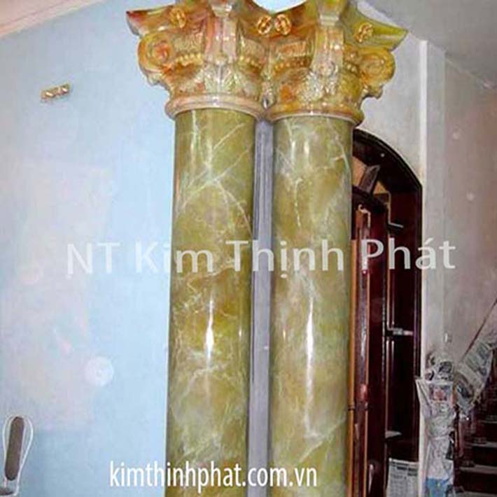 cột tròn đá hoa cương binh tân