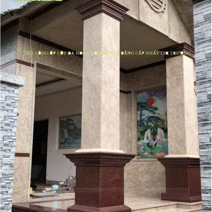 Cột tròn đá hoa cương Tuyên Quang