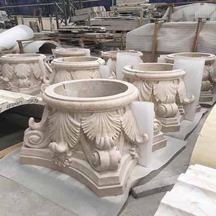 Giá cột tròn đá hoa cương