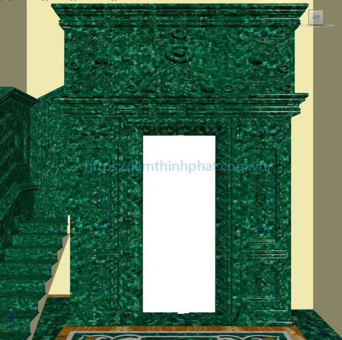 đá hoa cương khổng tước malachite