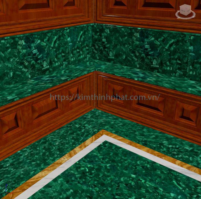 đá hoa cương khổng tước malachite