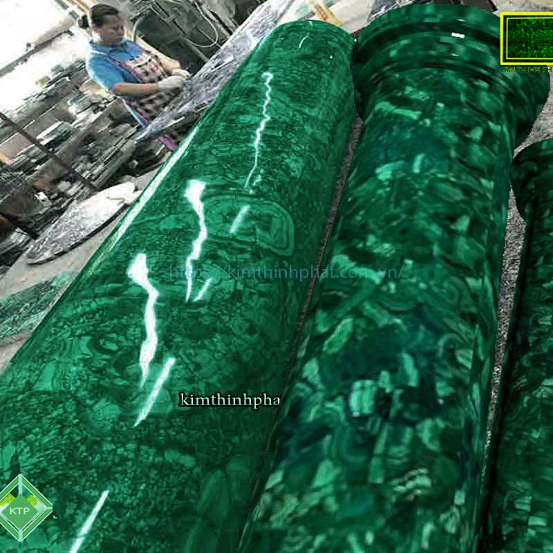 đá hoa cương khổng tước malachite