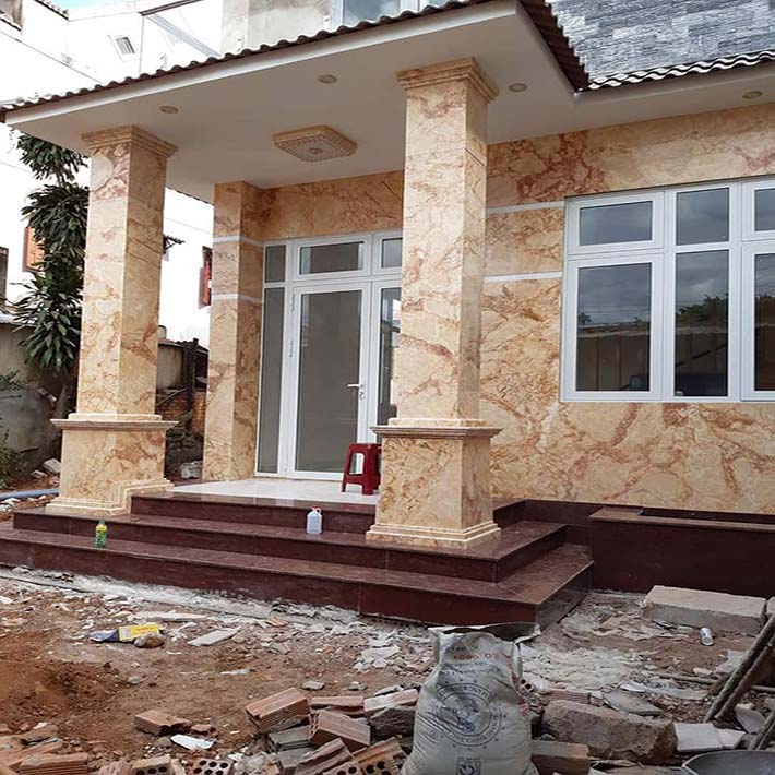 đá marble ốp mặt tiền nhà