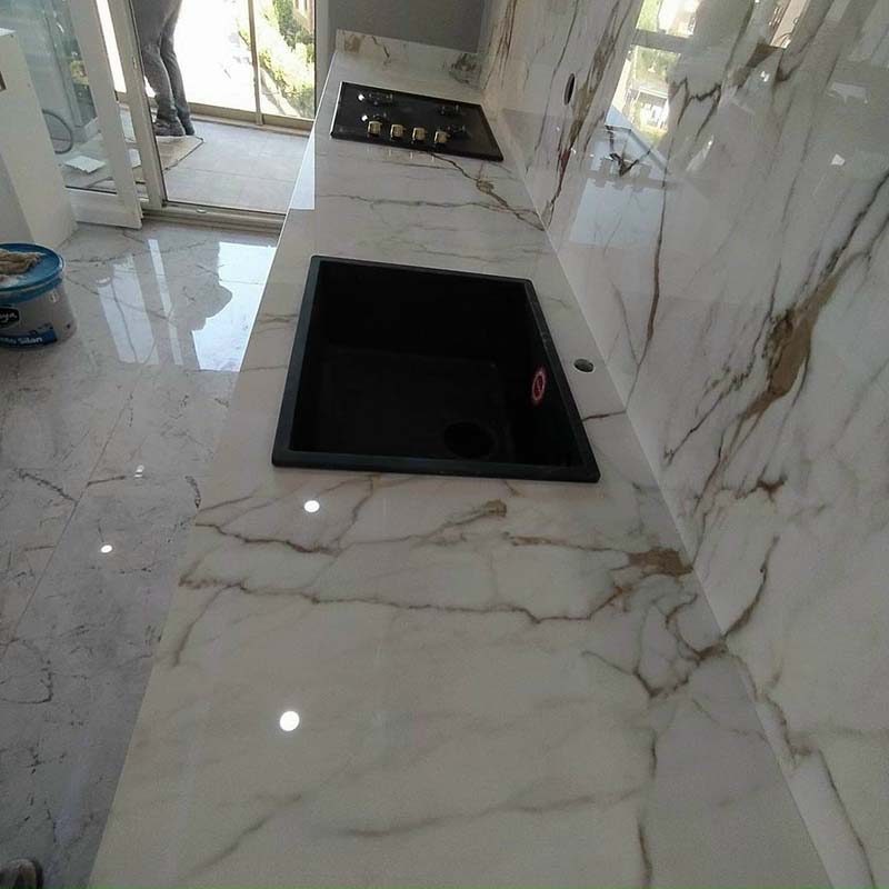 Thi công đá hoa cương ứng dụng đá marble