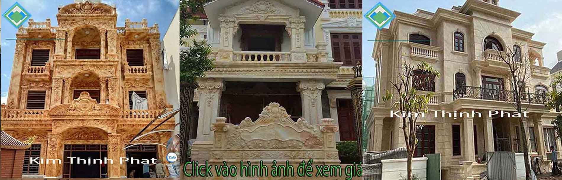 Thi Công Mặt Tiền Đá hoa cương cao cấp tân và cổ